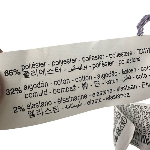 ZARA Dress Purple Open Back Heart Jacquard Size M Disco Long Sleeve Groovy Mock - Picture 9 of 9